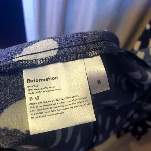 NWOT Reformation Sigmund Dress in Sold Out Splatter Print - Picture 14 of 14